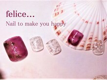 ネイルサロン フェリーチェ(felice)/【定額フットネイル】¥8500