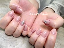 キールネイル(KeyleNail)/ピンクにクリスタル10000円
