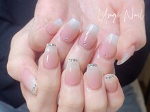 ウサギネイル 新大久保店(usagi nail)/マグネットフレンチ秋可愛い