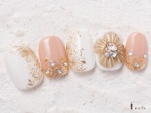 アイネイルズ 横浜WEST店(I-nails)/フラワーミラーネイル13500円