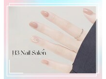 エイチスリー(H3)/ベージュ色のワンカラーネイル