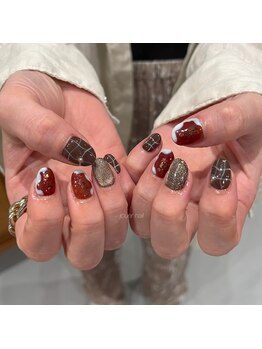 ブラウン　ニュアンスネイル☆