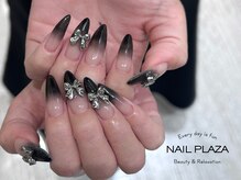 ネイルプラザ 河原町OPA店(NAIL PLAZA)/黒グラ