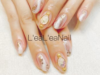 レアレアネイル(Lealeanail)/【パラジェル】ブローチネイル