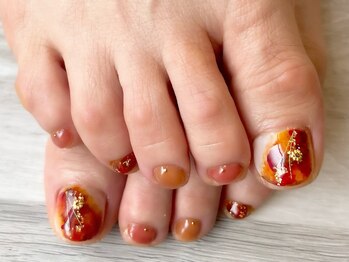 アミネイルズ(AmiNails)/紅葉ネイル♪