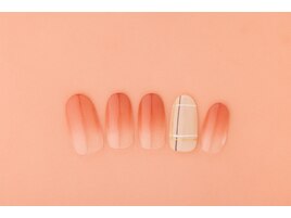 チェック柄×グラデーション