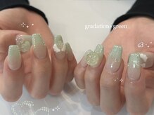 アイ ネイルズ 天神店(I nails)/green gradation　￥8300