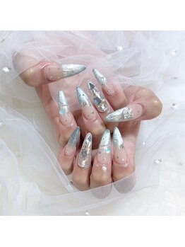 プリズム(PRISM)の写真/【チップスカルプ長さだし*やり放題￥17,000】ワンホン・韓国デザインも長さだしでより映える指先に＊
