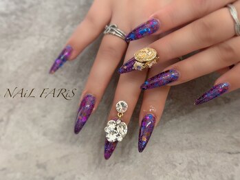 ネイルファリス(NAiL FARiS)/パープル☆おまかせデザイン