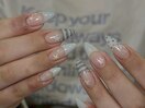 Yuna限定フレンチボーダーネイル