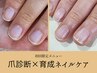 初回限定【爪の育成をご検討中の方】爪診断＋育成ネイルケア100分コース