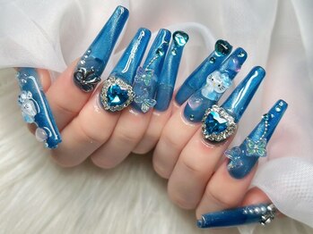 ネイルアイラッシュサロン ジョアアンジェ 難波店(joie ange)/アプレ　推しネイル　マグネット