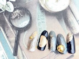 個性派ニュアンスネイル