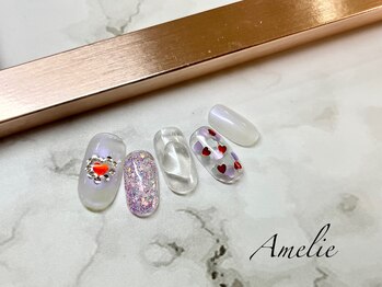 アメリ(Amelie)/クリア/ハート/ストーン