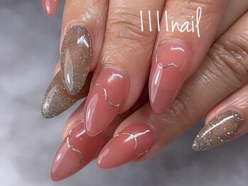 イチイチイチイチネイル(1111nail)/ちゅるんピンク♪