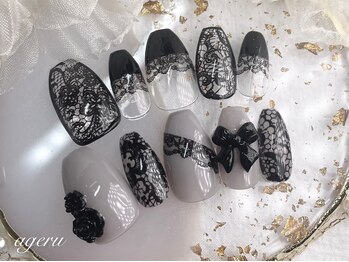 アゲル ネイルアンドアイラッシュ(ageru Nail&EyeLush】)/定額コース8800円/パラジェル