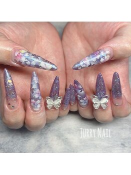 ジュリーネイル 所沢店/エアー蝶々