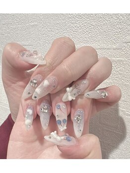 ディービューティー 池袋(D-BEAUTY)の写真/自慢の高技術！スカルプ・長さだしもお任せください♪モチも◎繊細な手書きアートも対応！