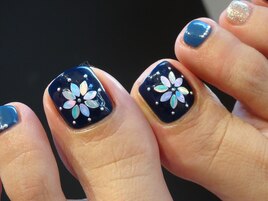 冬フットネイル