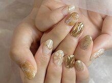 ミネット(nail Minette)/【美爪長持ちジェル】秋ネイル