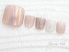 *LuxuryNails*こだわりフットジェル☆デザイン＋整爪ケア＋フットバス付¥8500