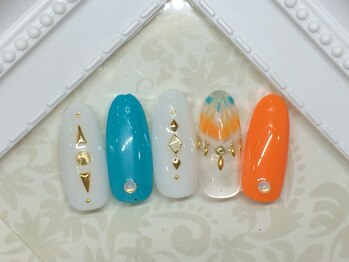 ティーエヌ 本厚木店/夏ネイル☆6000円【6600円税込】