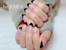 ユーネイルズ 恵比寿(Yu.NAILS.)/選べるカラー/オーロラフレンチ