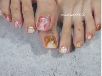 ネイルルーム セレッソ(CEREZO)/ニュアンスフットネイル