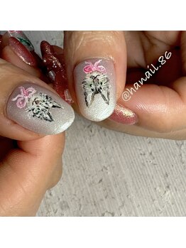 エムネイル(Ｍ)/haruka nail × ねこネイル