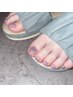 【オフ込み】フットネイル☆ワンカラー（フットバス付）　￥6000→¥4980