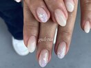 紫陽花カラーのネイル