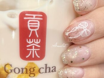 ゴールド×ハート×リボン