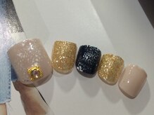 ネイルサロン リリオ(Nail Salon Ririo)/冬きれいめフットネイル