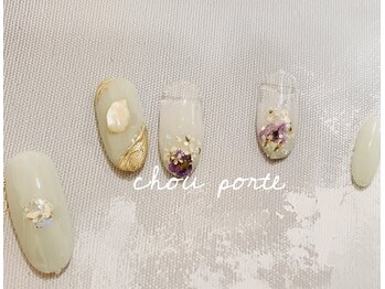 シュポルテ(chou porte)/押し花ネイル