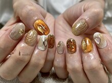 アイネイルズ 渋谷店(I nails)/お任せベージュブラウンゴールド