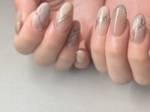 スリーラッシュアンドエルフネイル 下上津役店(threelash&elf.nail)/タイダイミラー/パラジェル