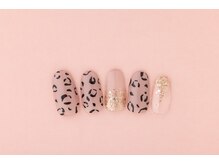 エムスラッシュネイル 本牧店(M SLASH)/レオパード柄ネイル