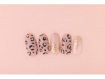 エムスラッシュネイル 本牧店(M SLASH)/レオパード柄ネイル