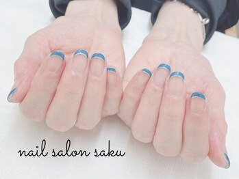 サク(saku)/ラメ/フレンチ