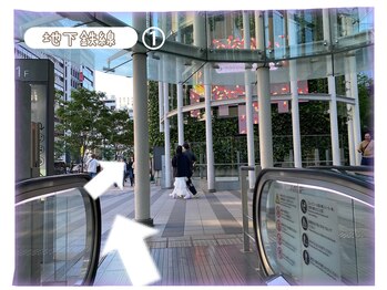 ヴィア 東京 渋谷店(Via)/サロンの行き方~地下鉄~