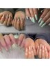 《hand》夏休みネイルに!美フォルム長さ出し付き☆ワンカラー/グラデ ¥10100