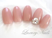 ラグジュアリーネイルズ アカバネ(Luxury Nails Akabane)/Vカットビジュー¥5980