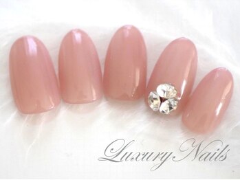 ラグジュアリーネイルズ アカバネ(Luxury Nails Akabane)/Vカットビジュー¥5980