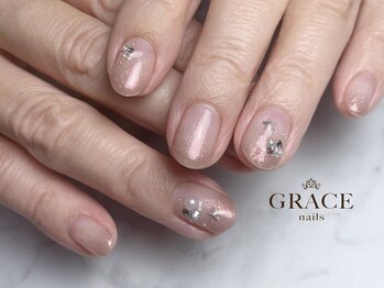 グレース ネイルズ(GRACE nails)/キラキラオフィスネイル