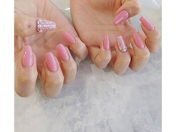 朱花 プルバイシュカ(fle by 朱花)/ツイードネイル