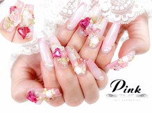 ネイルコレクション ピンク(Nail Collection Pink)/ハート☆ピンク☆長さだし：3D