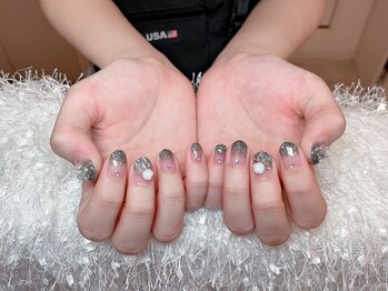 レアネイル 新宿(le'a nail)/ラメグラデーション