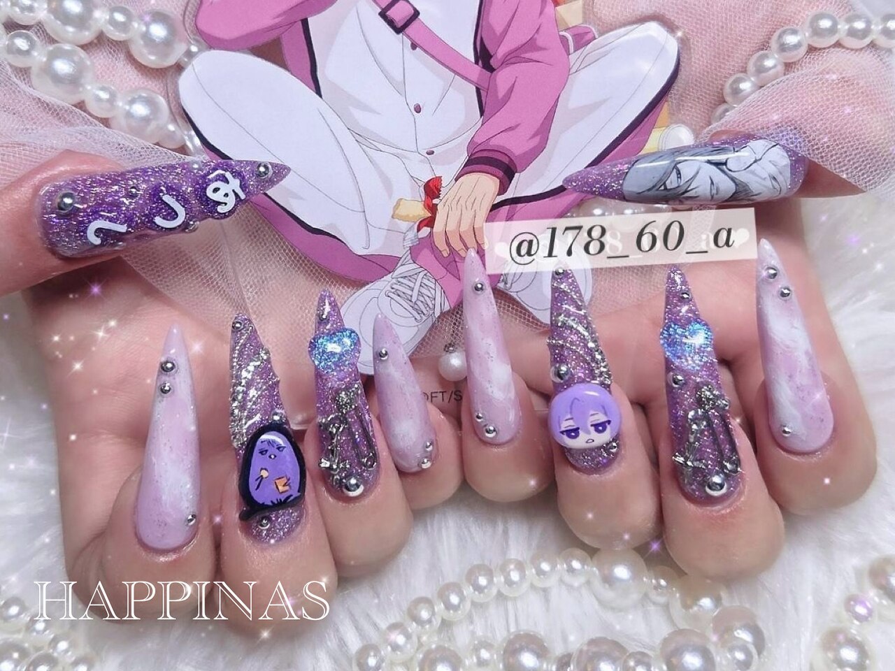 2025年-2026年冬トレンド】痛ネイルのネイルデザイン集｜人気順｜5