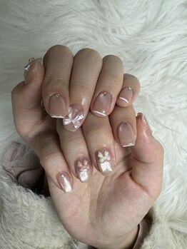 フラワーズネイル(flowers nail)/リボンネイル