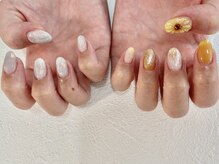 リアン 大宮(Rian)/ひまわりネイル/夏ネイル